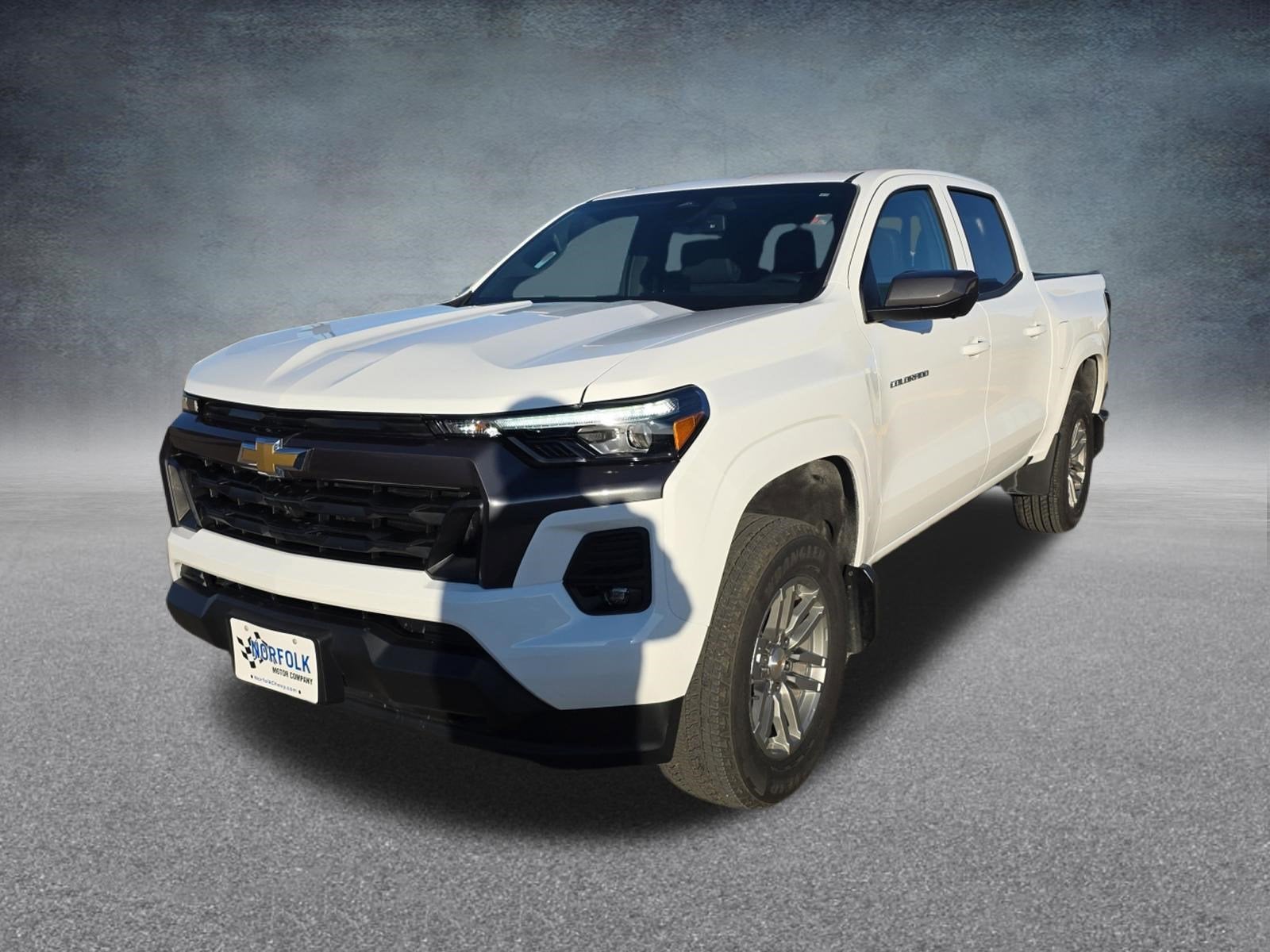 2026 Chevrolet Colorado LT in Summit White — front three-quarter view