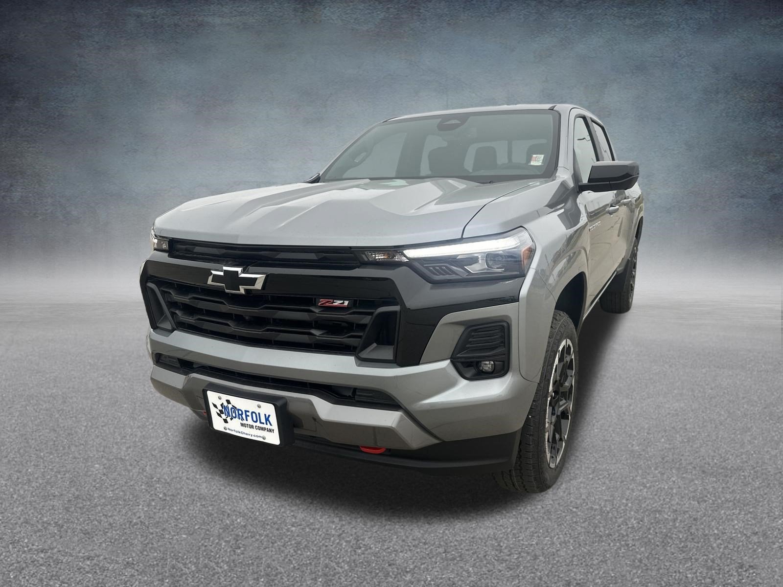 2026 Chevrolet Colorado Z71 in Sterling Gray Metallic — front three-quarter view