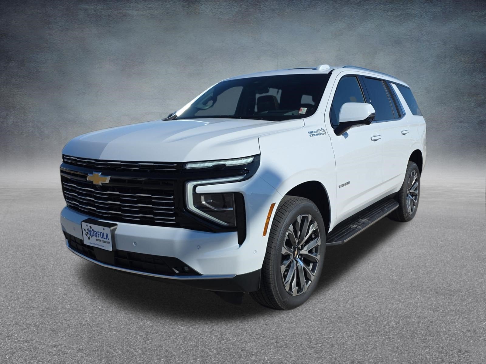 2026 Chevrolet Tahoe High Country in Polar White Tricoat — front three-quarter view