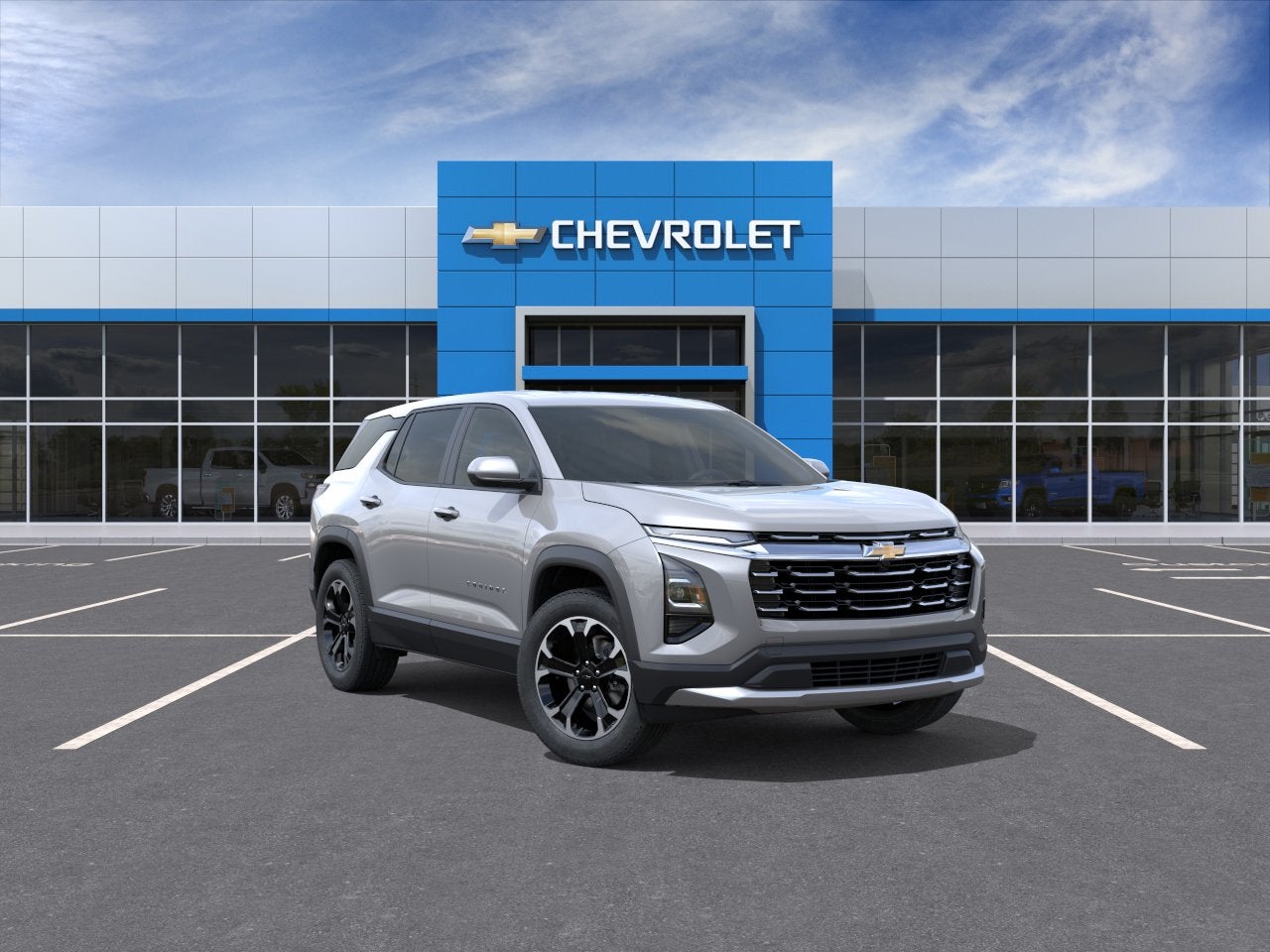 2027 Chevrolet Equinox AWD LT in Sterling Gray Metallic — front three-quarter view