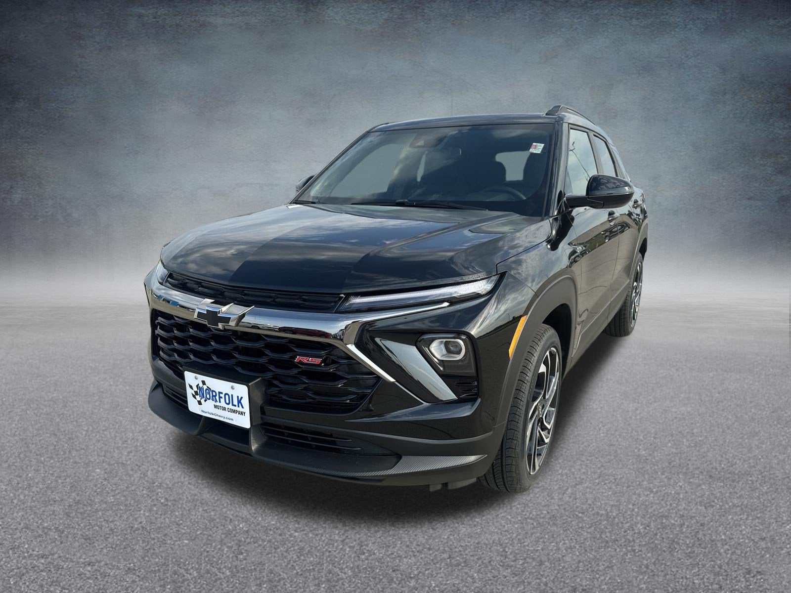 2026 Chevrolet Trailblazer RS in Mosaic Black Metallic — front three-quarter view